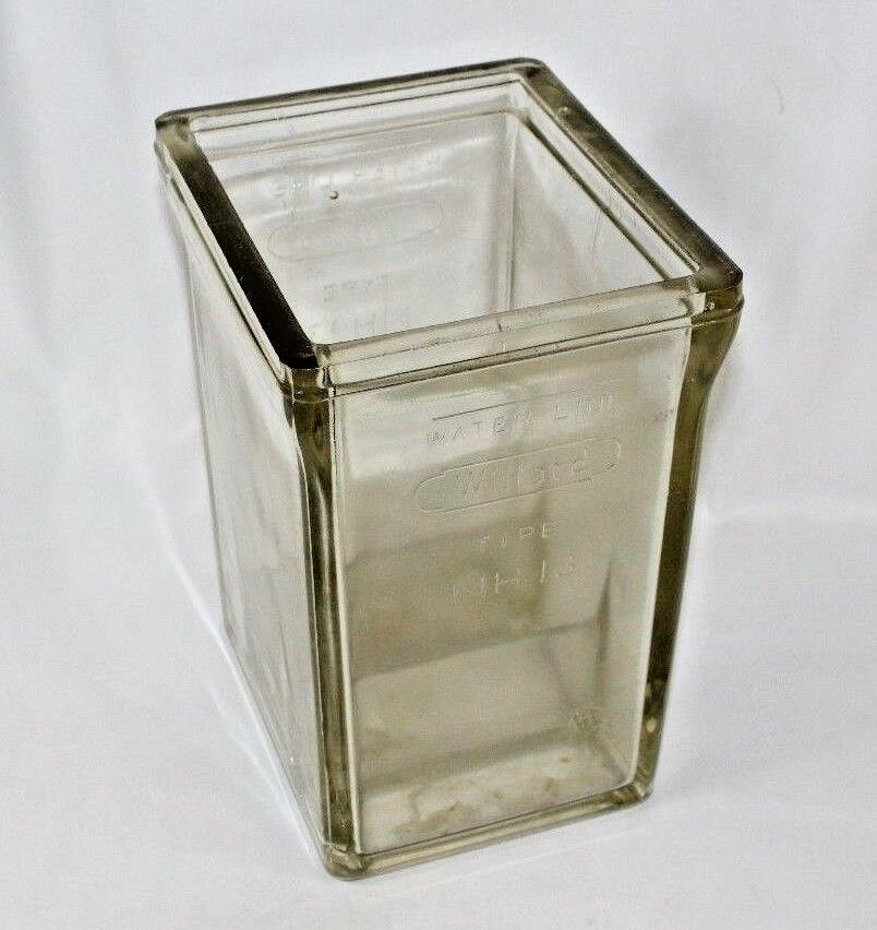 Vintage Antique Willard Type MH13 MH13 Lead Acid Glass Battery Box VG