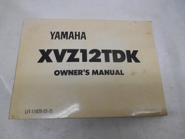 Old Vtg 1983 Yamaha Motor XVZ12TDK Owners Manual 1st Edition Motorcycle Service - $19.79