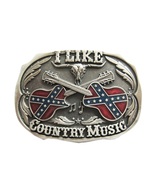 New Vintage Silver Plated Western Country Music Belt Buckle Gurtelschnalle - $14.89