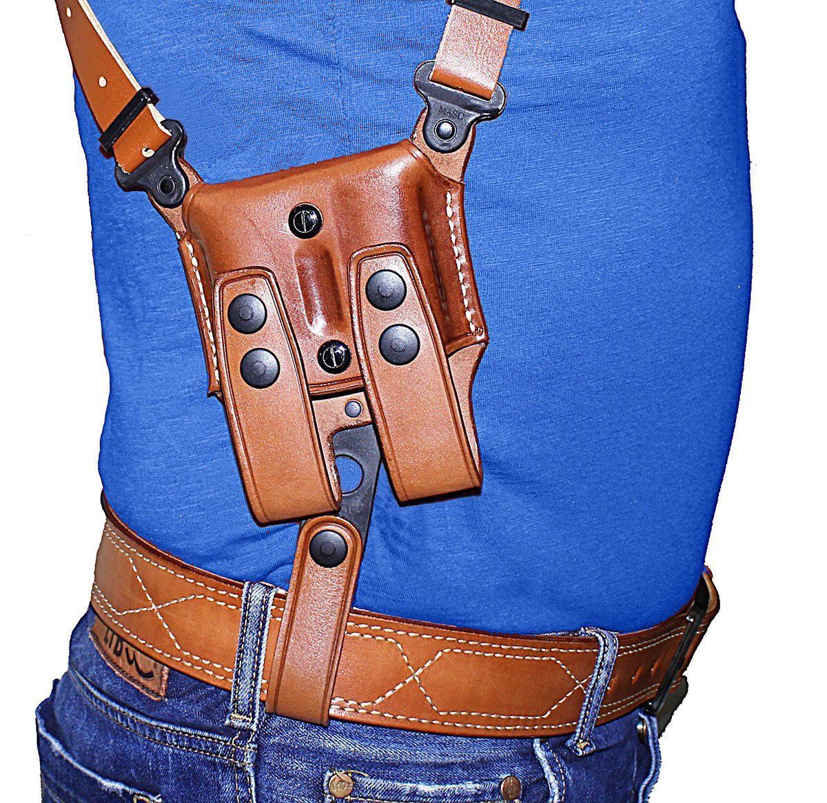  Leather  Vertical Shoulder  Holster  for FNX 45 Tactical 5 3 