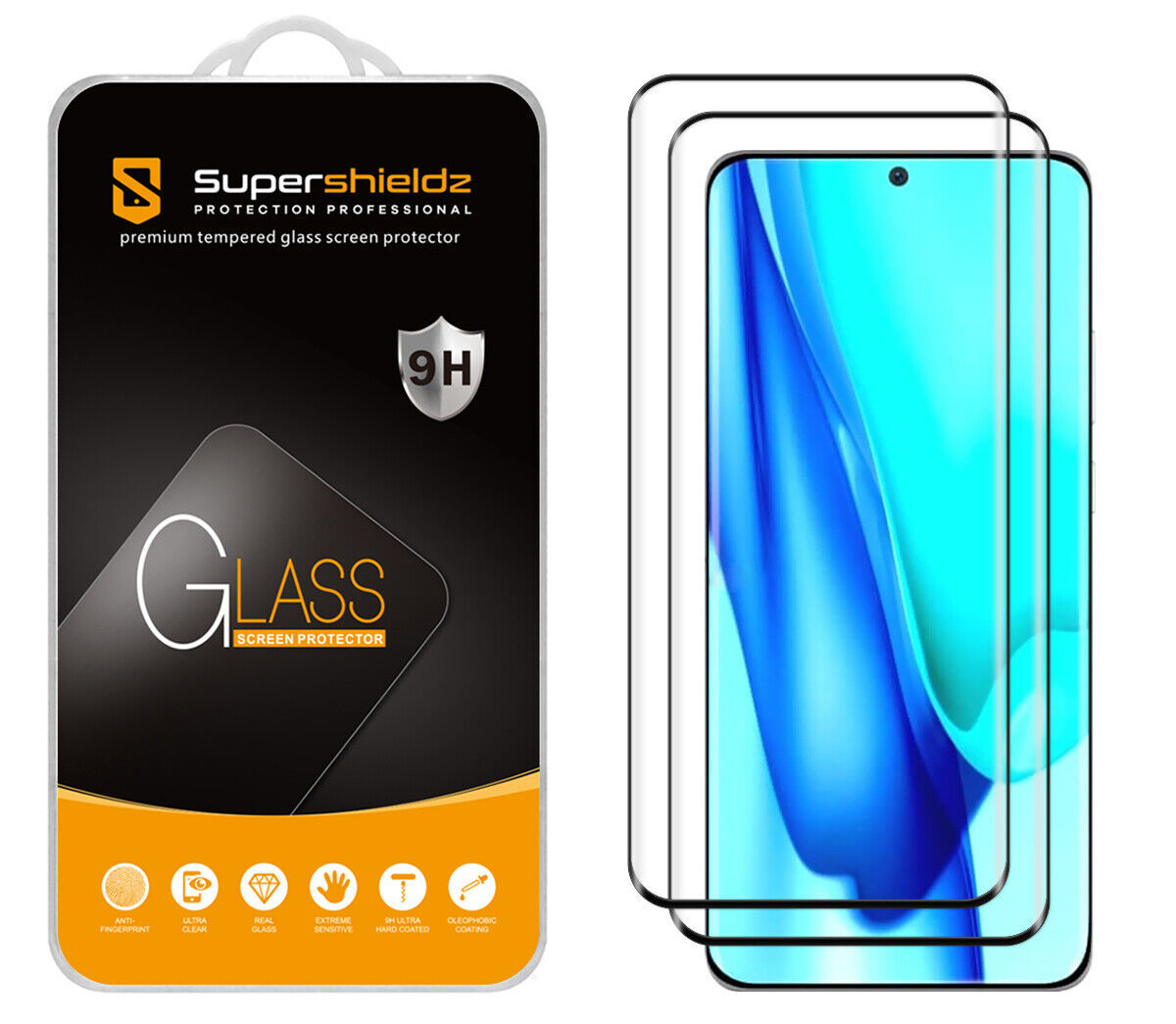 2X Full Cover Tempered Glass Screen Protector For Huawei P50 Pro ...