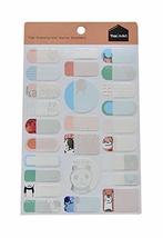 Set of 5 Pcs Cute Blank Name Tags Waterproof Label Stickers Animals Light Orange - $11.30