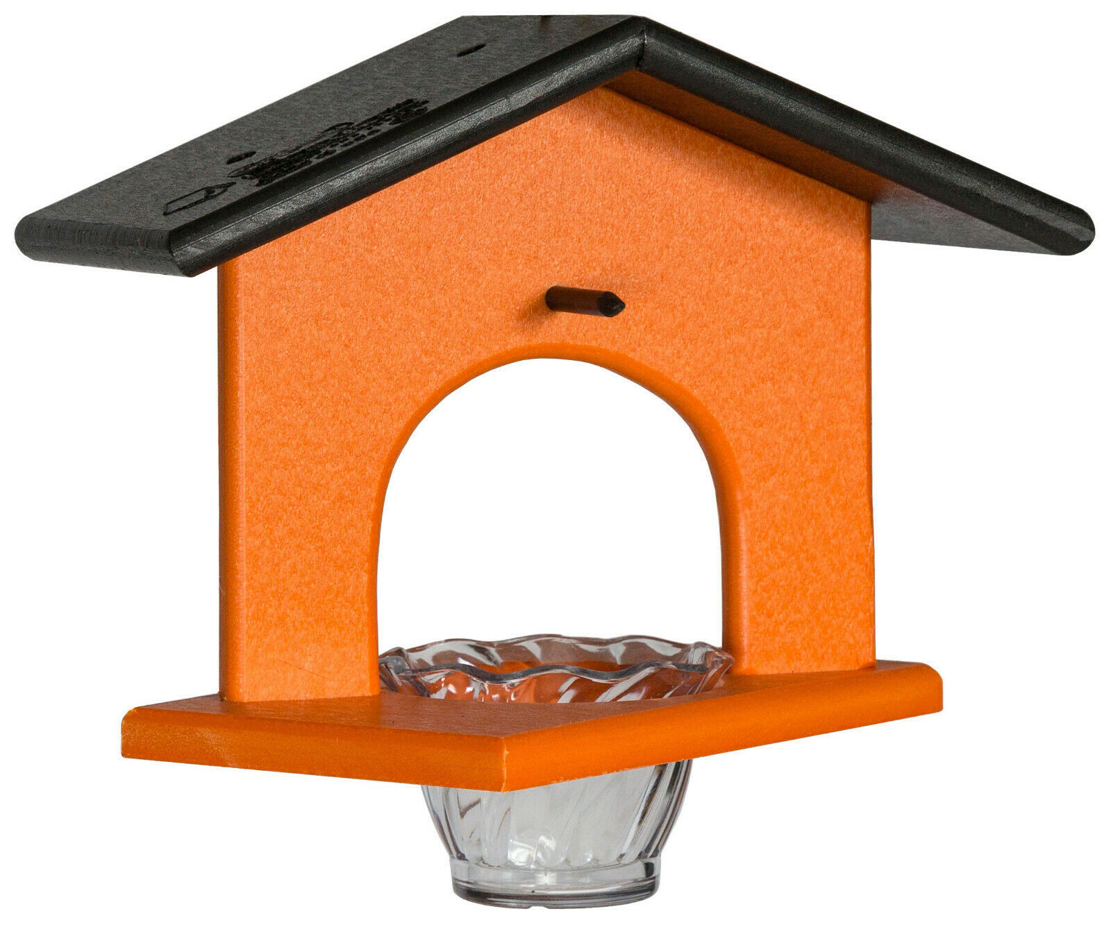 ORIOLE BIRD FEEDER with Jelly Jar & Orange Spike Custom Poly Colors USA Bird Feeders
