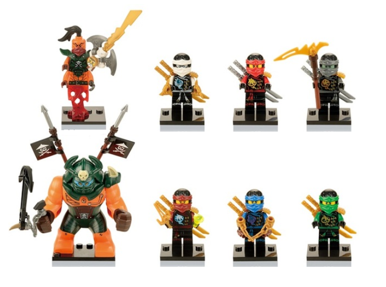 8pcs Set Ninjago Ninja Nadakhan Dogshank Zane Lloyd Kai Fits Lego Fast ...