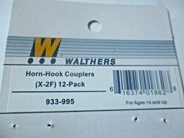 Walthers #933-995 Horn - Hook Couplers (X-2F) 12 per Pack  HO-Scale image 2