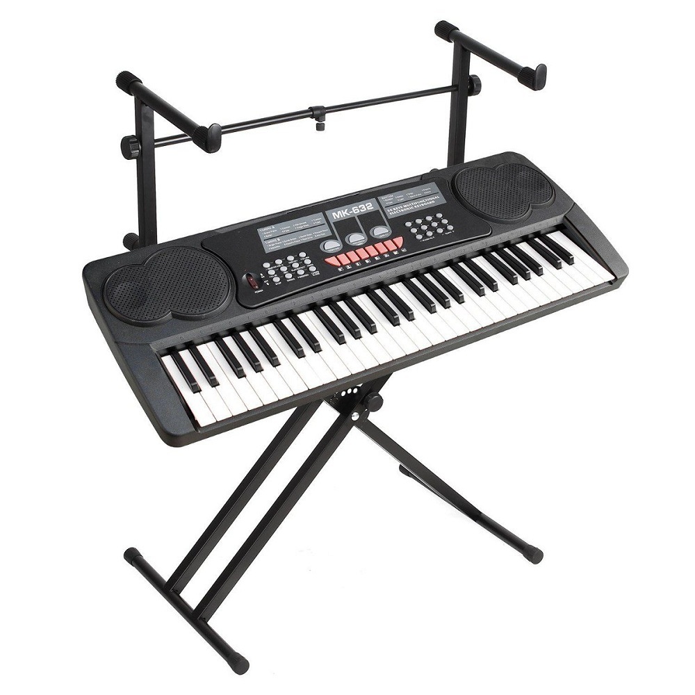 2 Tiers X Style Adjustable Keyboard Stand Folding Electronic Piano