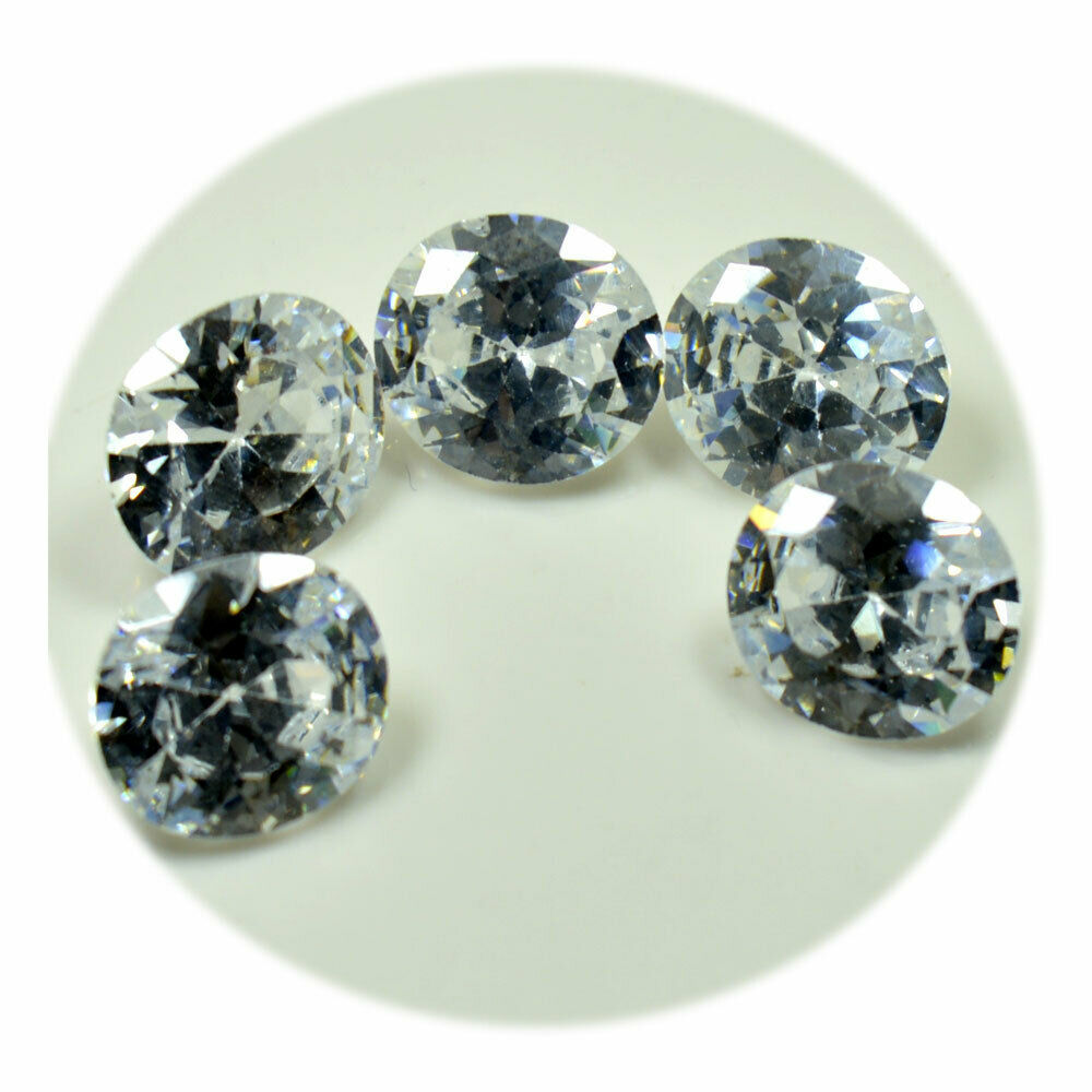 White Cubic Zircon Stone Total 30 Carat Lots 5 Piece Oval Shape at ...