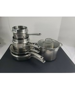 Calphalon 10 Piece Stainless Steel Cookware 6 Pots/Pans &amp; 4 Lids - $168.29