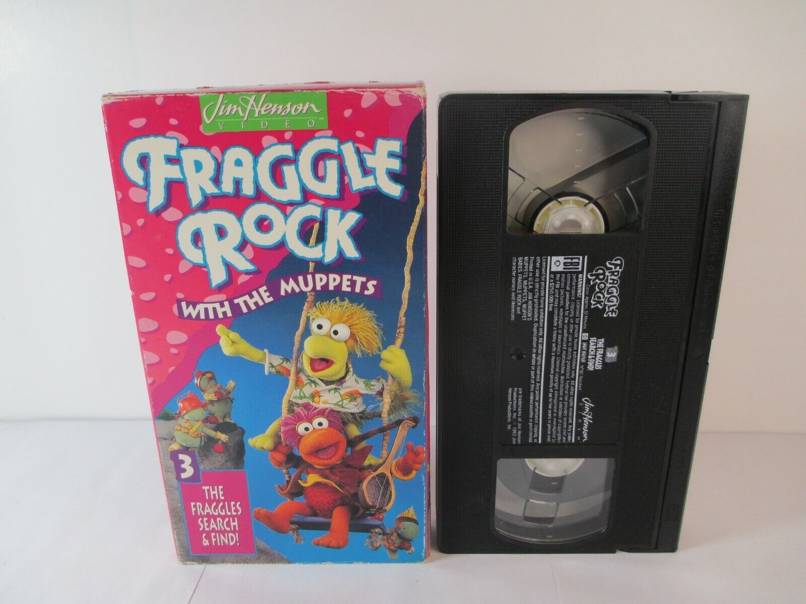 Fraggle Rock With The Muppets 3 The Fraggles Search & Find VHS VCR TAPE ...