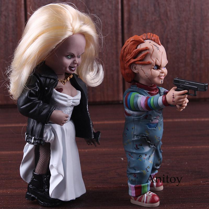 Child's Play Bride of Chucky Doll Chucky & Tiffany PVC Horror Action ...