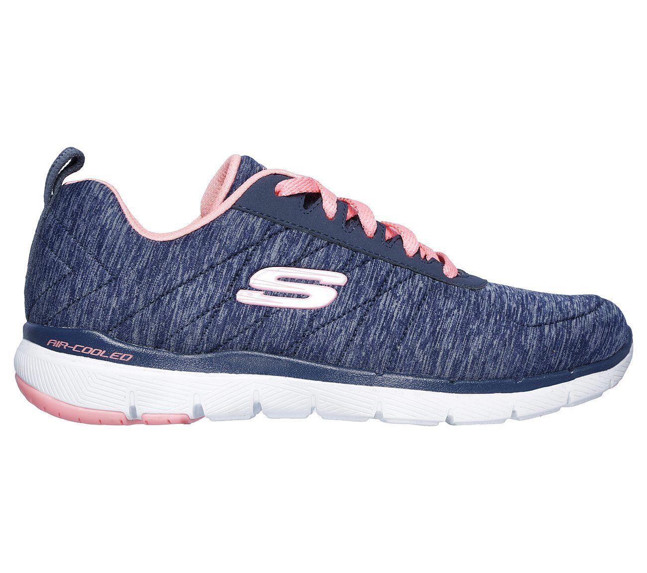 13067 Marine Corail Skechers  Chaussures Mousse  M moire 