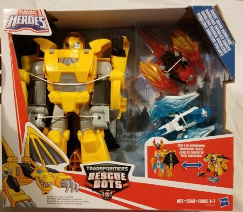 playskool heroes transformers rescue bots roar and rescue bumblebee figure