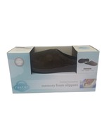Restor Style Dark Brown Memory Foam Slippers Size Medium Mens 8-9 Womens... - $29.99