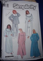 Simplicity Misses Pajamas Nightgown & Robe Size SM #8914 - $5.99