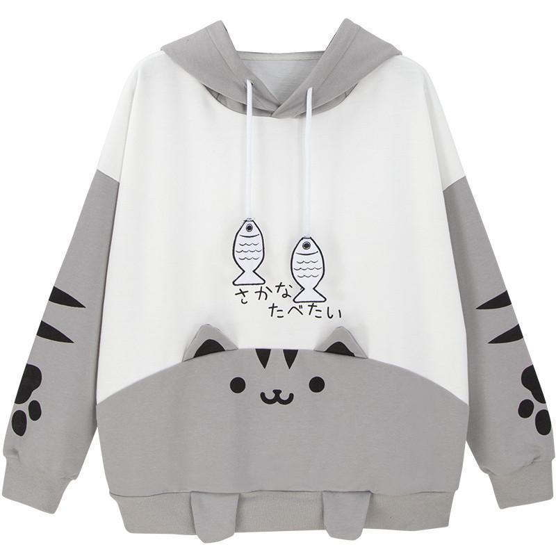 blocked trefoil hoodie