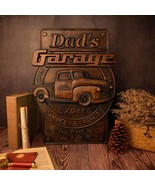 Personalized Father&#39;s Day Gift - Dad&#39;s Garage Icon Wall Hanging 14&quot; - $59.00+
