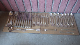 38 PIECE GORHAM CHANTILLY STERLING SILVER FLATWARE SET SERVING PIECES 17... - $1,650.00