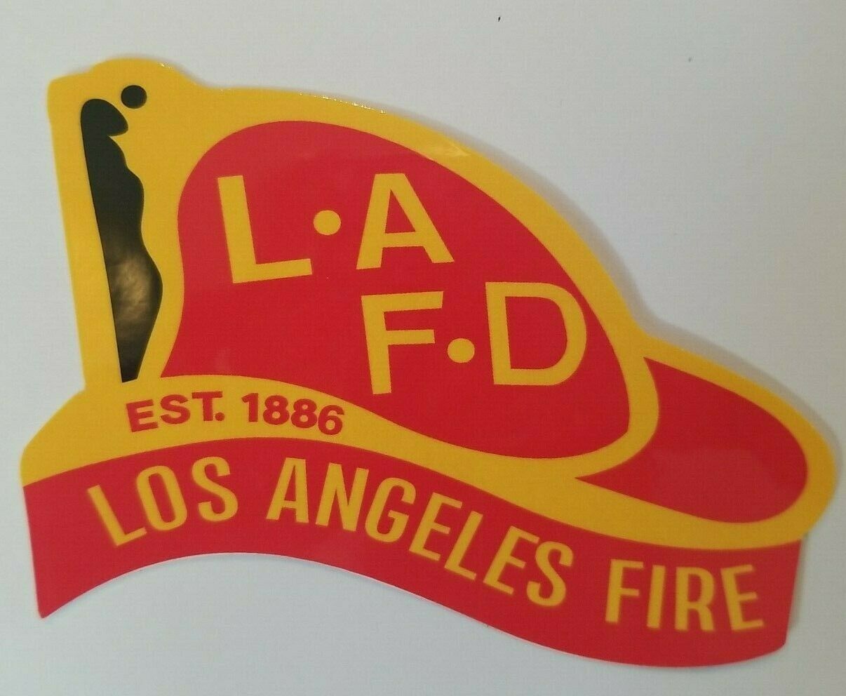 LAFD HELMET Car Window DECAL LOS ANGELES FIRE DEPARTMENT Sticker NEW Stickers & Decals