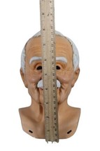Vintage Ceramic Handmade Old Man Head Mask Bust Sculpture Signed by Artist image 2