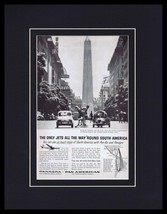 1960 Panagra Pan American / South America Framed 11x14 ORIGINAL Advertis... - $44.54