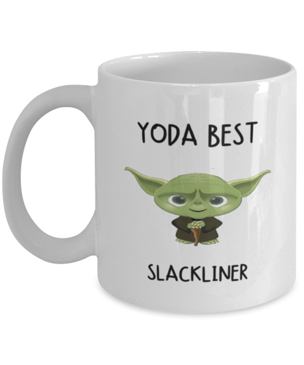 Slacklining Mug Yoda Best Slackliner Gift for Men Women Coffee Tea Cup 11oz