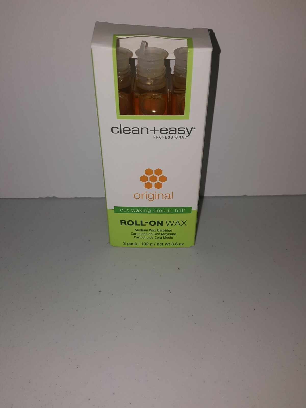 LOT OF 2 CLEAN+EASY PROFESSIONAL ROLLON WAX; ( 3 PACKS X 2); 3.6 OZ X 2 Waxing Supplies