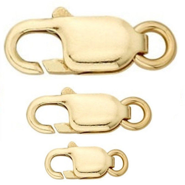 Gold Filled Lobster Lock Bail for Charm Bracelet 3 Sizes Availabel L M S - $8.89 - $11.86