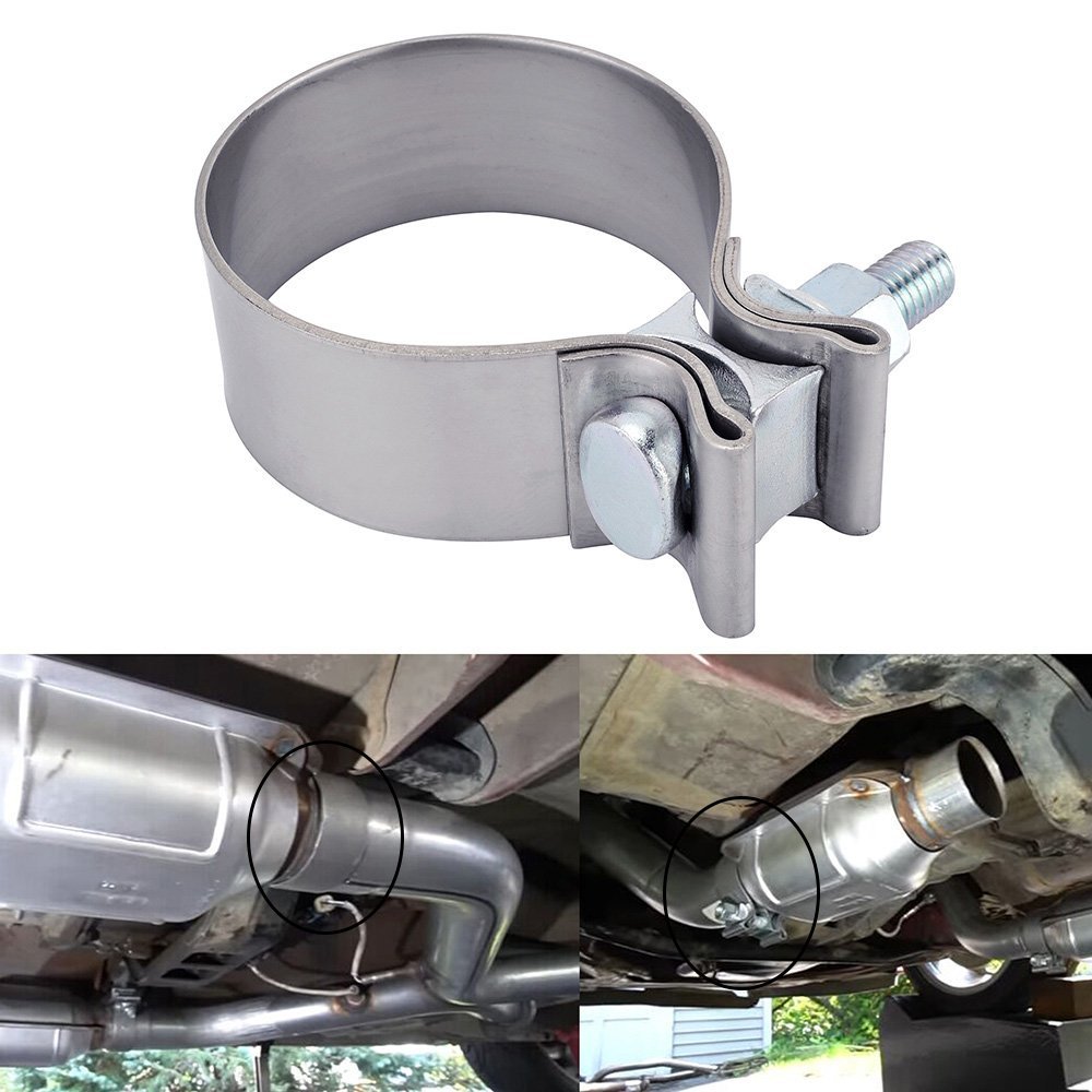 2.0" 2.25" 2.5" 3.0" 4.0" Stainless Exhaust Lap Joint Exhaust Band