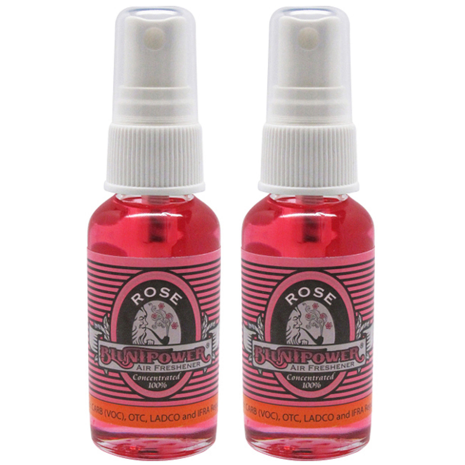 2 Pack Blunt Power 1oz Air Freshener Oil Based Concentrate Rose Air