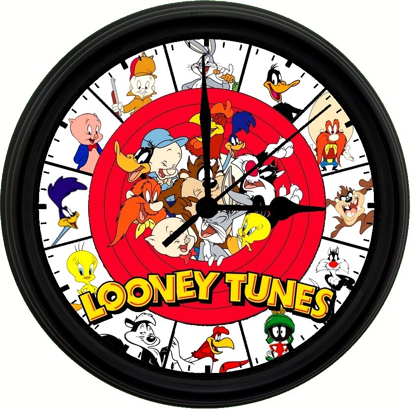 LOONEY TUNES, Exclusive! 8in. Unique Homemade Wall Clock w/ Battery ...