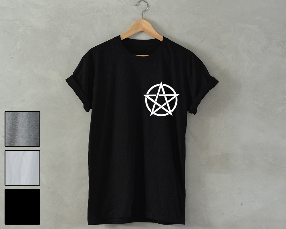 satan pentagram t shirt