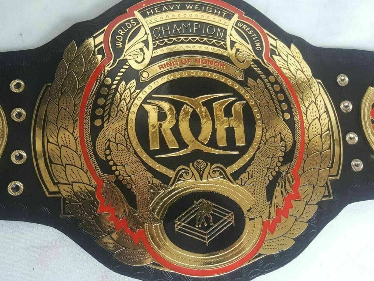 ROH Ring Of Honor World Wrestling Championship Belt Adult Size (2mm ...