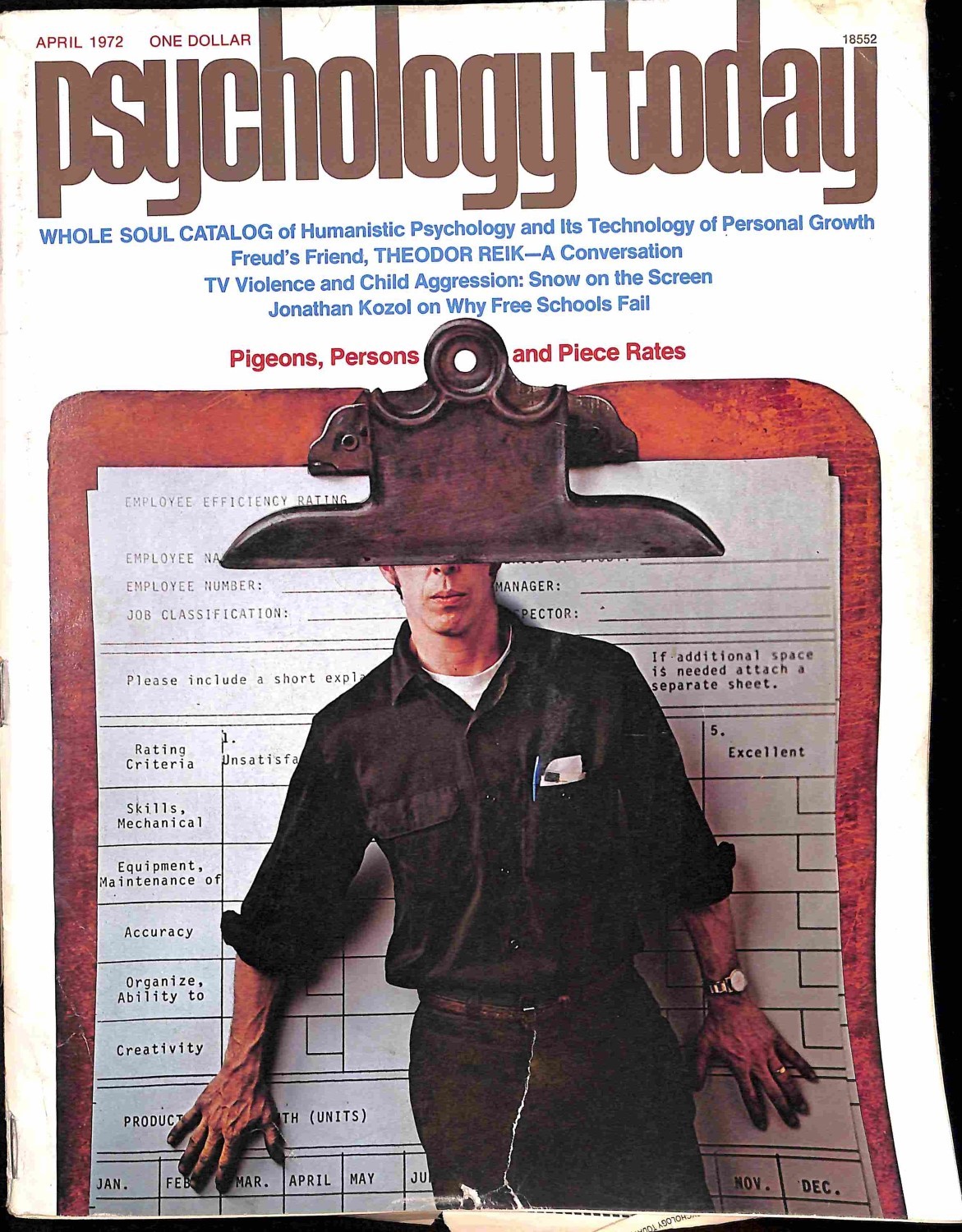 Psychology Today, April 1972 Magazines