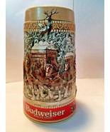 Budweiser 1988 Bud Holiday Stein Clydesdale Beer Mug Series Tradition CS88 - $18.46