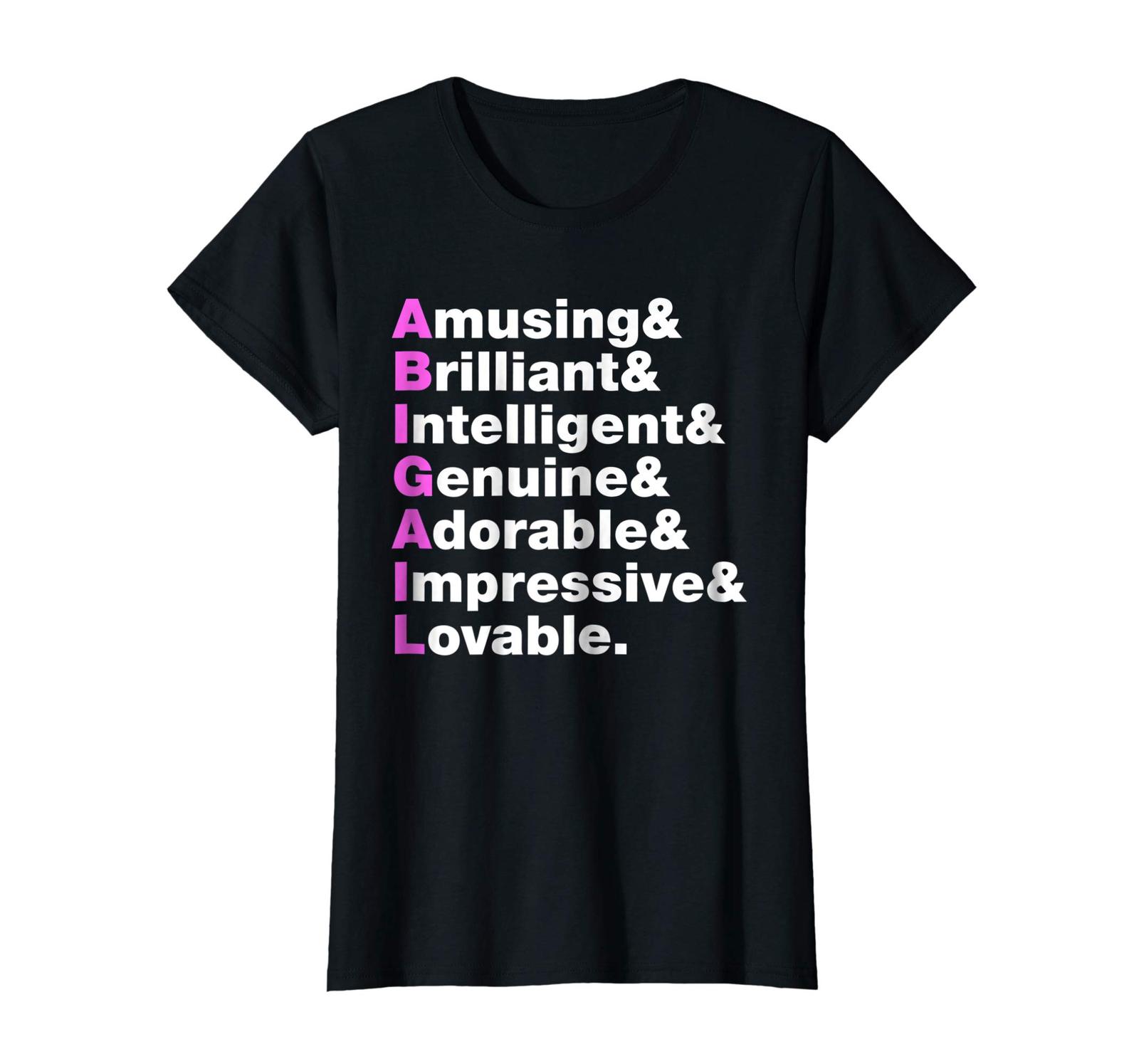 New Shirts Abigail Name Gift Personalized Abigail TShirt Wowen T