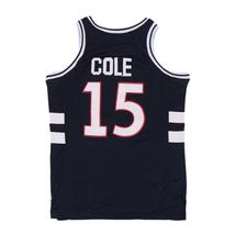 J. Cole #15 Bulldogs High School Custom Basketball Jersey Sewn Blue Any Size image 2