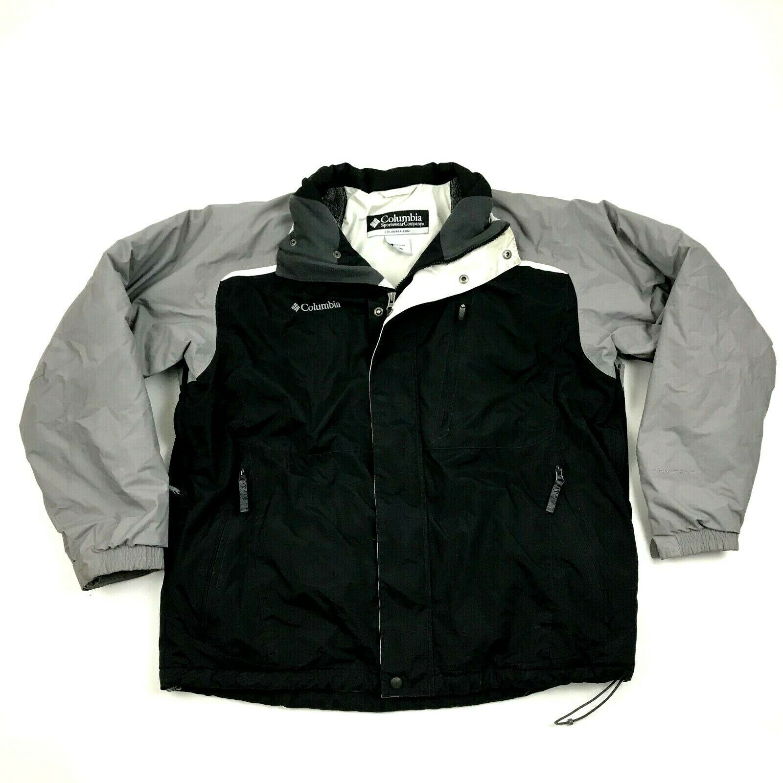 Columbia OMNITECH Mens Ski Jacket Black Softshell Size L WATERPROOF