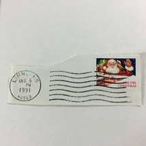 Vintage Dec. 5, 1991 USED Santa Christmas  Linn,  Kansas  - $4.70