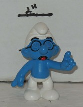 2005 Classic Smurfs Series. 20536 Classic Brainy Smurf PVC Figure Schleich - $8.91