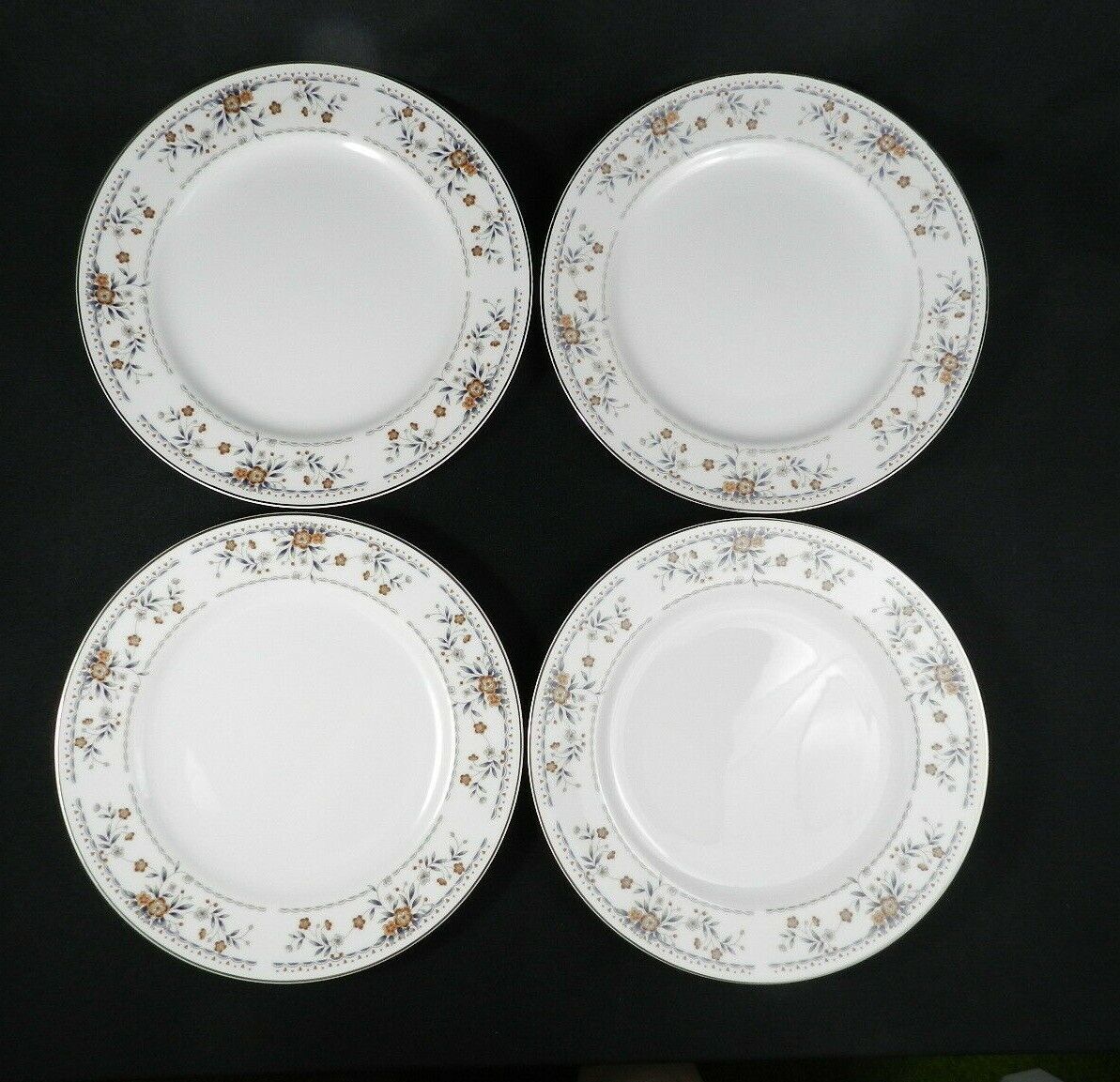 4 Dinner Plates Wade Sone "Claremont" Fine Porcelain China 103/8