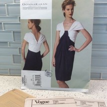 Vogue V1281 Sewing Pattern Donna Karan DKNY A5 6 8 10 12 14 Dress Designer - $9.99