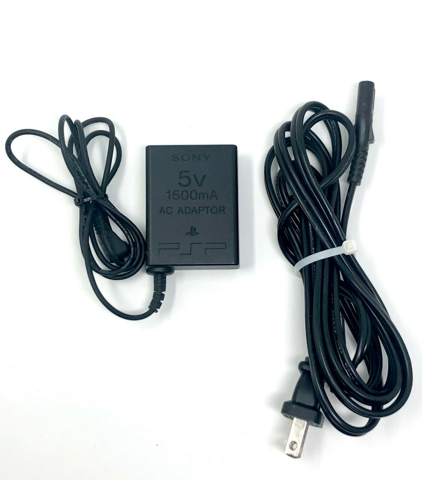 Genuine Sony PSP 380 AC Adapter 5V 1500mA N1158 Used TESTED Cables