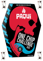 Paqui One Chip Challenge 2022, 0.21 Ounce + 4 Sheets Black Spider 3D  image 1