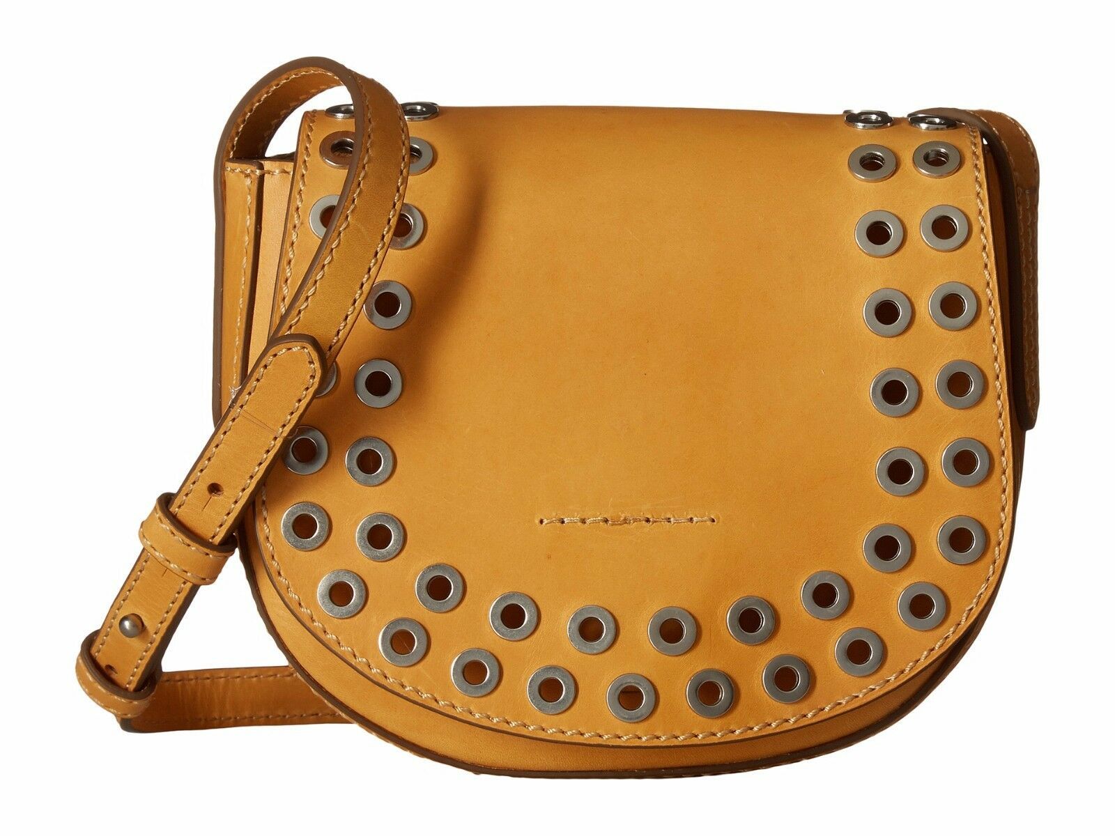 New Frye Women's Cassidy Grommet Leather Saddle Crossbody Bag Variety Colors