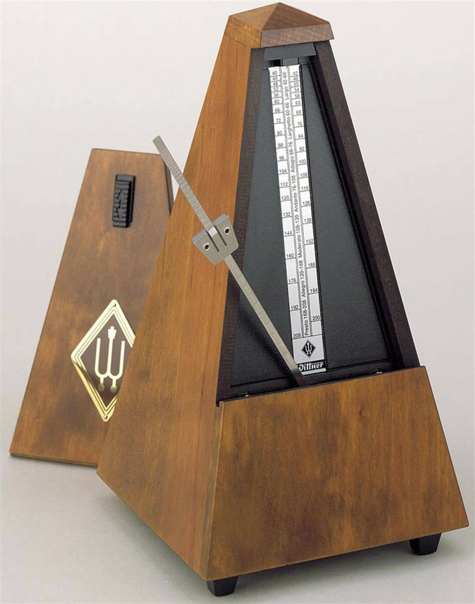 Wittner Bell Wood Key Wound Metronome Walnut 813m New Free Extended