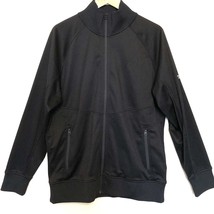 The North Face Black Jacket Men&#39;s Size Large Zip Front Back &amp; Sleeve Log... - $21.76