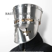 NauticalMart Steel Crusader Knights Templar Helmet Halloween Costume