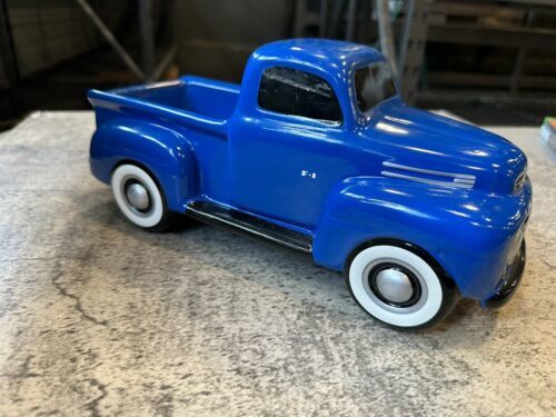 1948 OFFICIAL FORD F1 TELEFLORA CERAMIC BLUE TRUCK GIFT PLANTER - Ford