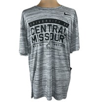 NWT Nike Men's Dri-Fit Central Missouri Mules Black Heather Short Sleeve Tee L - $19.45