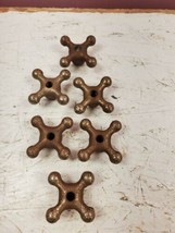 Lot Of 6 Vintage Steel Cross Handle Faucet Plumbing Fixtures (Dd) (A432) - $49.50